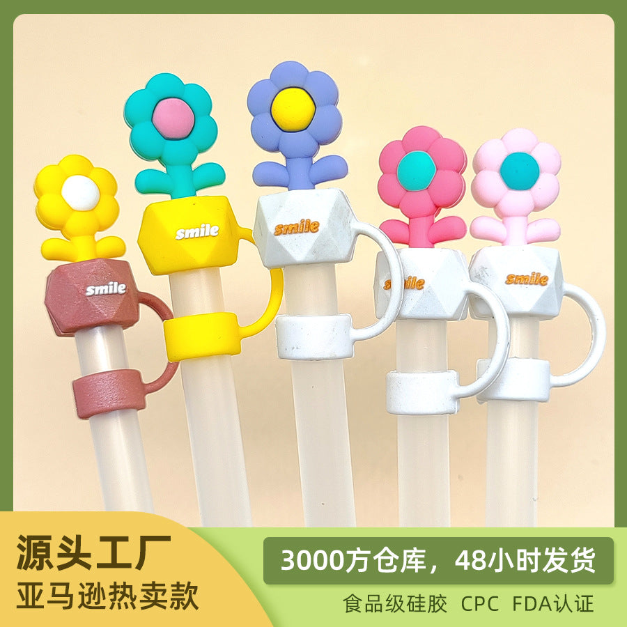 Wholesale 20pcs Food grade silicone dustproof straw cap